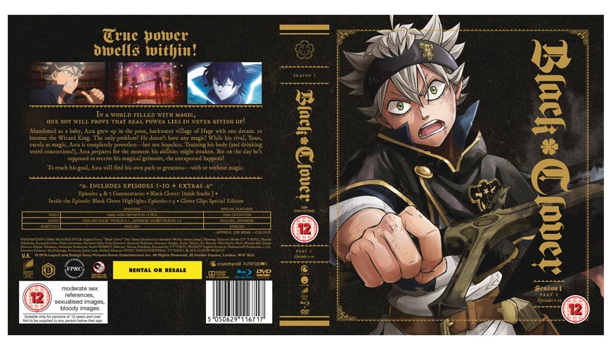 Black Clover Season 1 Collection (blu ray) Crunchyroll released by  Crunchyroll